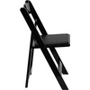 image:imageFlash Furniture 4 Pack HERCULES Series Fruitwood Wood Folding Chair with Vinyl Padded SeatBlack