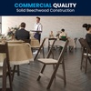 image:imageFlash Furniture 4 Pack HERCULES Series Fruitwood Wood Folding Chair with Vinyl Padded SeatFruitwood