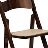 image:imageFlash Furniture 4 Pack HERCULES Series Fruitwood Wood Folding Chair with Vinyl Padded SeatFruitwood