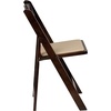 image:imageFlash Furniture 4 Pack HERCULES Series Fruitwood Wood Folding Chair with Vinyl Padded SeatFruitwood