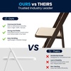 image:imageFlash Furniture 4 Pack HERCULES Series Fruitwood Wood Folding Chair with Vinyl Padded SeatFruitwood