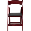image:imageFlash Furniture 4 Pack HERCULES Series Fruitwood Wood Folding Chair with Vinyl Padded SeatMahogany