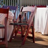 image:imageFlash Furniture 4 Pack HERCULES Series Fruitwood Wood Folding Chair with Vinyl Padded SeatMahogany