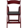 image:imageFlash Furniture 4 Pack HERCULES Series Fruitwood Wood Folding Chair with Vinyl Padded SeatMahogany
