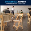 image:imageFlash Furniture 4 Pack HERCULES Series Fruitwood Wood Folding Chair with Vinyl Padded SeatNatural
