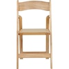 image:imageFlash Furniture 4 Pack HERCULES Series Fruitwood Wood Folding Chair with Vinyl Padded SeatNatural