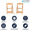image:imageFlash Furniture 4 Pack HERCULES Series Fruitwood Wood Folding Chair with Vinyl Padded SeatNatural