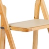 image:imageFlash Furniture 4 Pack HERCULES Series Fruitwood Wood Folding Chair with Vinyl Padded SeatNatural