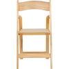 image:imageFlash Furniture 4 Pack HERCULES Series Fruitwood Wood Folding Chair with Vinyl Padded SeatNatural