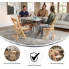 image:imageFlash Furniture 4 Pack HERCULES Series Fruitwood Wood Folding Chair with Vinyl Padded SeatNatural
