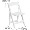 image:imageFlash Furniture 4 Pack HERCULES Series Fruitwood Wood Folding Chair with Vinyl Padded SeatWhite
