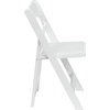 image:imageFlash Furniture 4 Pack HERCULES Series Fruitwood Wood Folding Chair with Vinyl Padded SeatWhite