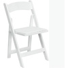 image:imageFlash Furniture 4 Pack HERCULES Series Fruitwood Wood Folding Chair with Vinyl Padded SeatWhite