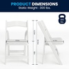 image:imageFlash Furniture 4 Pack HERCULES Series Fruitwood Wood Folding Chair with Vinyl Padded SeatWhite
