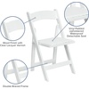 image:imageFlash Furniture 4 Pack HERCULES Series Fruitwood Wood Folding Chair with Vinyl Padded SeatWhite