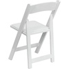 image:imageFlash Furniture 4 Pack HERCULES Series Fruitwood Wood Folding Chair with Vinyl Padded SeatWhite
