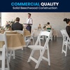 image:imageFlash Furniture 4 Pack HERCULES Series Fruitwood Wood Folding Chair with Vinyl Padded SeatWhite