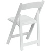 image:imageFlash Furniture 4 Pack HERCULES Series Fruitwood Wood Folding Chair with Vinyl Padded SeatWhite