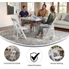 image:imageFlash Furniture 4 Pack HERCULES Series Fruitwood Wood Folding Chair with Vinyl Padded SeatWhite