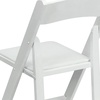 image:imageFlash Furniture 4 Pack HERCULES Series Fruitwood Wood Folding Chair with Vinyl Padded SeatWhite