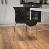 image:imageFlash Furniture 4 Pack Lowell Contemporary Design Citrus Green Plastic Stack ChairBlack