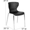 image:imageFlash Furniture 4 Pack Lowell Contemporary Design Citrus Green Plastic Stack ChairBlack