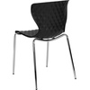 image:imageFlash Furniture 4 Pack Lowell Contemporary Design Citrus Green Plastic Stack ChairBlack