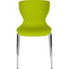 image:imageFlash Furniture 4 Pack Lowell Contemporary Design Citrus Green Plastic Stack ChairCitrus Green