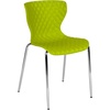 image:imageFlash Furniture 4 Pack Lowell Contemporary Design Citrus Green Plastic Stack ChairCitrus Green