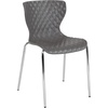 image:imageFlash Furniture 4 Pack Lowell Contemporary Design Citrus Green Plastic Stack ChairGrey