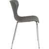 image:imageFlash Furniture 4 Pack Lowell Contemporary Design Citrus Green Plastic Stack ChairGrey
