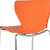image:imageFlash Furniture 4 Pack Lowell Contemporary Design Citrus Green Plastic Stack ChairOrange