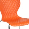 image:imageFlash Furniture 4 Pack Lowell Contemporary Design Citrus Green Plastic Stack ChairOrange
