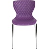 image:imageFlash Furniture 4 Pack Lowell Contemporary Design Citrus Green Plastic Stack ChairPurple