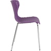 image:imageFlash Furniture 4 Pack Lowell Contemporary Design Citrus Green Plastic Stack ChairPurple