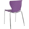 image:imageFlash Furniture 4 Pack Lowell Contemporary Design Citrus Green Plastic Stack ChairPurple