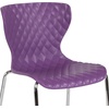 image:imageFlash Furniture 4 Pack Lowell Contemporary Design Citrus Green Plastic Stack ChairPurple