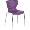 image:imageFlash Furniture 4 Pack Lowell Contemporary Design Citrus Green Plastic Stack ChairPurple