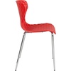 image:imageFlash Furniture 4 Pack Lowell Contemporary Design Citrus Green Plastic Stack ChairRed
