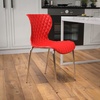 image:imageFlash Furniture 4 Pack Lowell Contemporary Design Citrus Green Plastic Stack ChairRed