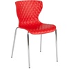 image:imageFlash Furniture 4 Pack Lowell Contemporary Design Citrus Green Plastic Stack ChairRed