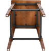 image:imageFlash Furniture 4 Pack Rustic Antique Walnut Industrial Wood Dining Backless Barstool4 Pack