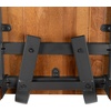 image:imageFlash Furniture 4 Pack Rustic Antique Walnut Industrial Wood Dining Backless BarstoolSet of 2