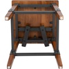 image:imageFlash Furniture 4 Pack Rustic Antique Walnut Industrial Wood Dining Backless BarstoolSet of 2