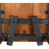 image:imageFlash Furniture 4 Pack Rustic Antique Walnut Industrial Wood Dining Backless BarstoolSet of 4