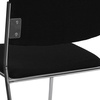 image:imageFlash Furniture 4 Pk HERCULES Series 1000 lb Capacity Black Fabric High Density Stacking Chair with Chrome Sled Base