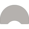 image:imageFlash Furniture 48W x 72L Kidney Grey HP Laminate Activity Table  Height Adjustable Short LegsGrey
