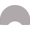 image:imageFlash Furniture 48W x 72L Kidney Grey Thermal Laminate Activity Table  Standard Height Adjustable LegsGrey