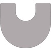image:imageFlash Furniture 60W x 66L Horseshoe Grey Thermal Laminate Activity Table  Standard Height Adjustable LegsGrey