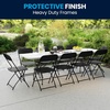 image:imageFlash Furniture 8 Plastic BiFold Training Table Set with 10 Folding Chairs 11Piece Rectangular Folding Training Table and Chairs Set WhiteBlack